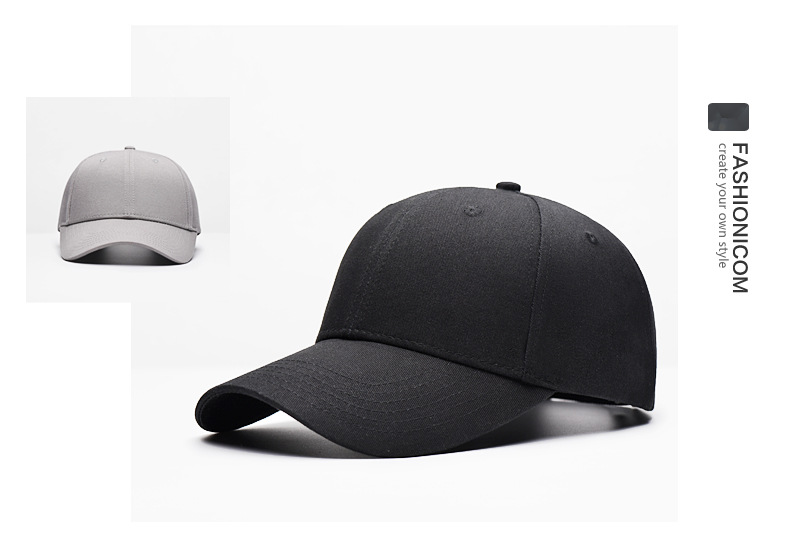 棒球帽子純色彎沿高爾夫棒球帽 男士女士鴨舌帽子定制廠(chǎng)家